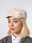 Кепка STETSON арт. 6842301 HATTERAS WOOL/SILK CHECK (бежевый)